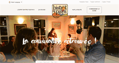 Desktop Screenshot of bistrotdepays.com