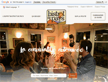 Tablet Screenshot of bistrotdepays.com